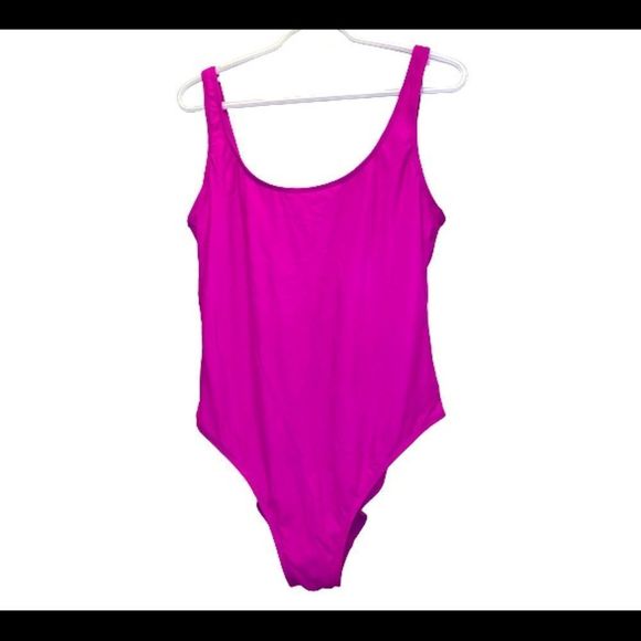 Hot Pink one piece vacation swimsuit - Picture 1 of 2